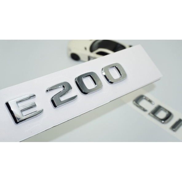 DK Tuning E200 CDi Bagaj Krom ABS 3M 3D Yazı Logo Benz İle Uyumlu