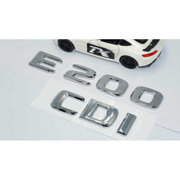 DK Tuning E200 CDi Bagaj Krom ABS 3M 3D Yazı Logo Benz İle Uyumlu - 3