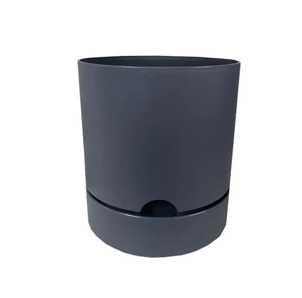 Poliwork Begonya Saksı 210x205mm   Antrasit ürün görseli 1