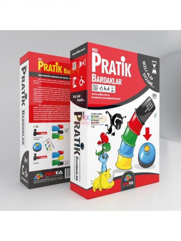 Hayal Sepeti Redka Pratik Bardaklar + Buldum Oyunu 1 Kutu - 2 Oyun