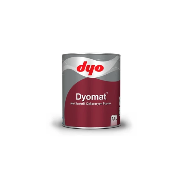 Dyo Dyomat Mat Sentetik Dekorasyon Boyası  Siyah 2.5lt