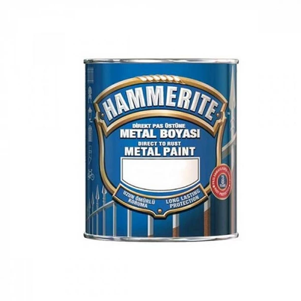 Hammerite Pürüzsüz Metal Boyası   Siyah 0.75lt