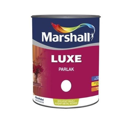 Marshall Luxe Sentetik Boya - Yağlı Boya   Siyah 0.75lt - Resim 2