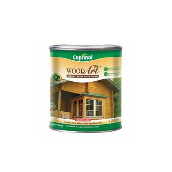 Cuprinol Wood Art Ultra Vernikli Ahşap Koruyucu    KızılKahve 2.5lt