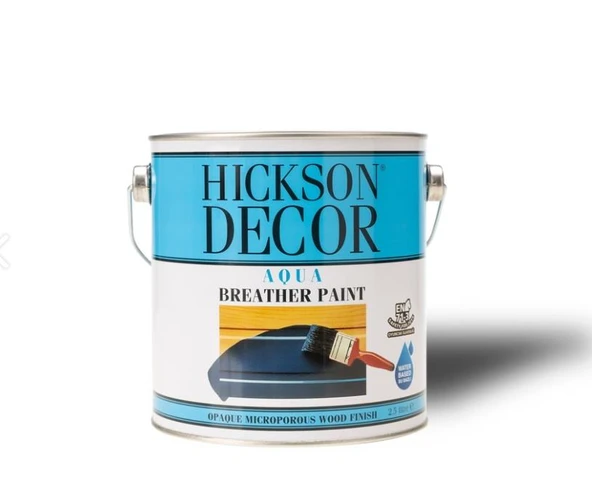 Hickson Decor Aqua Breather Paint - Ahşap Boyası  1lt PolarWhite - Resim 2