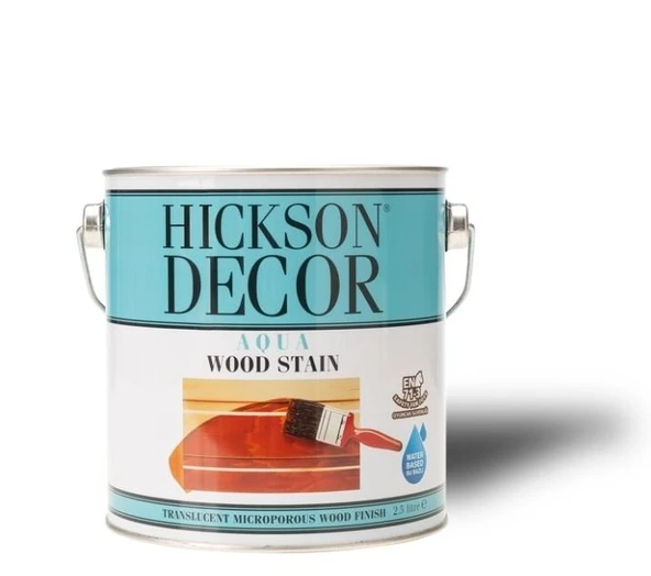 Hickson Decor Ultra Aqua Wood Stain - Renkli Ahşap Vernik  Creol 1lt - Resim 2