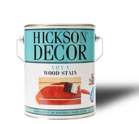 Hickson Decor Ultra Aqua Wood Stain - Renkli Ahşap Vernik  2.5lt Ebon - Resim 3