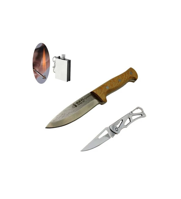 DAYI D02- 22 CM Bushcraft Bıçak Seti 539