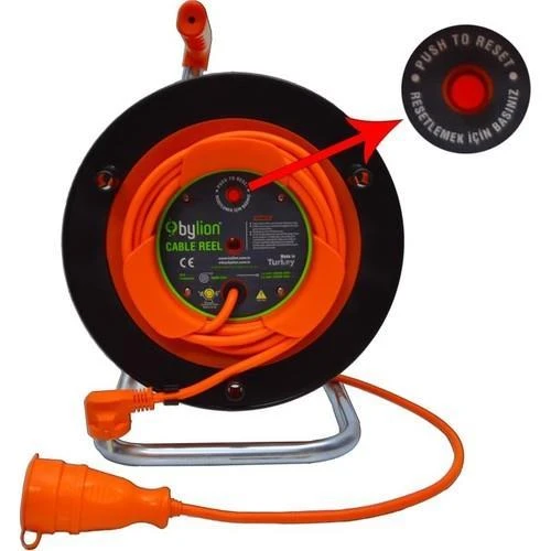 Bylion Seyyar Makaralı Uzatma Bahçe Tipi 3x1,5mm   35mt ürün görseli 1