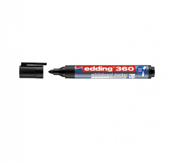 Edding E-360 Yazı Tahtası Kalemi  Siyah