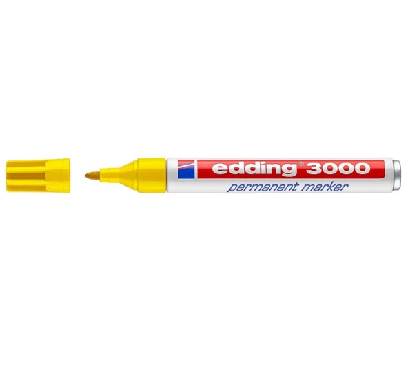 Edding E-3000 Permanent Markör   Sarı - 2