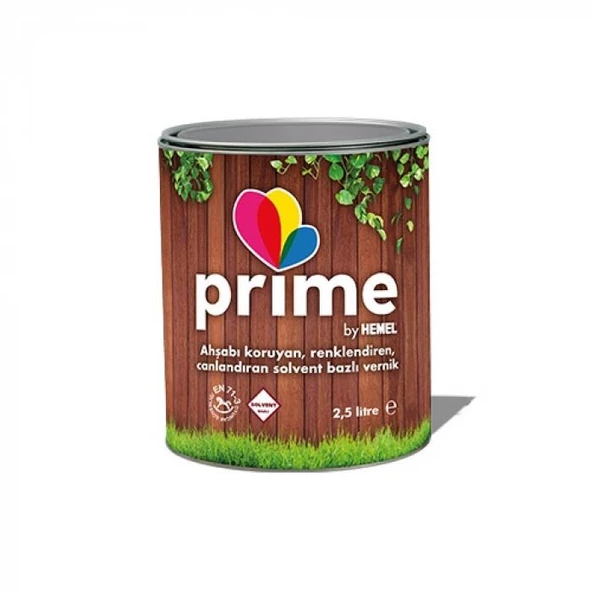 Hemel Prime Solvent Bazlı Vernik  Çam 2.5lt