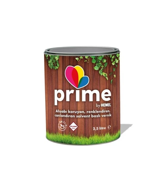 Hemel Prime Solvent Bazlı Vernik  2.5lt Naturel ürün görseli