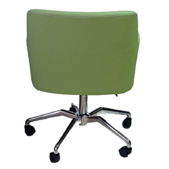 Büro Sandalyesi Örümcek Yıldız Ayaklı Yeşil Suni Deri - 3