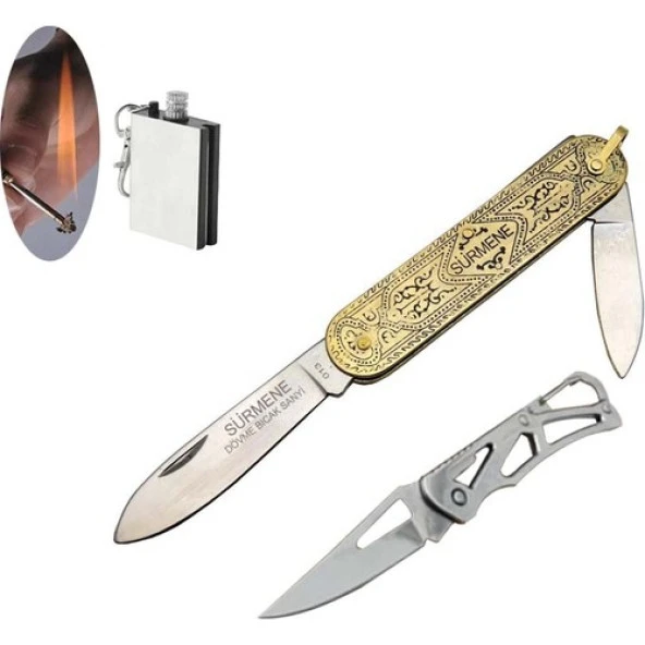 Sürmene 013 -14 cm Sarı Çakı Seti SLN440