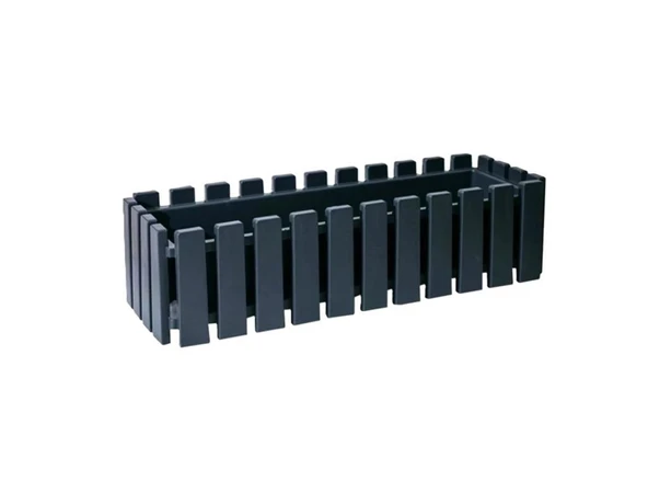 Poliwork Akasya Balkon Saksısı 580x155mm   Antrasit ürün görseli 1