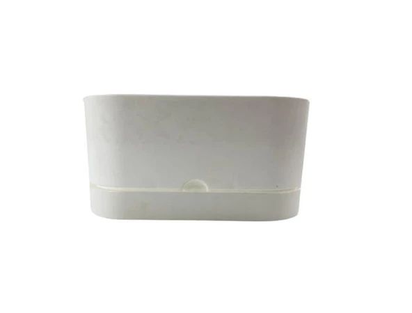 Poliwork Begonya Balkon Saksısı 300x140mm   Beyaz ürün görseli 1