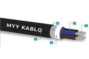 Kalaylı MYY Marin Kablo   3x1.5mm