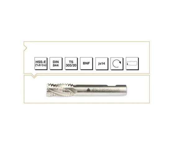 Mte Kısa Silindirik Saplı Parmak Freze   10mm - 2