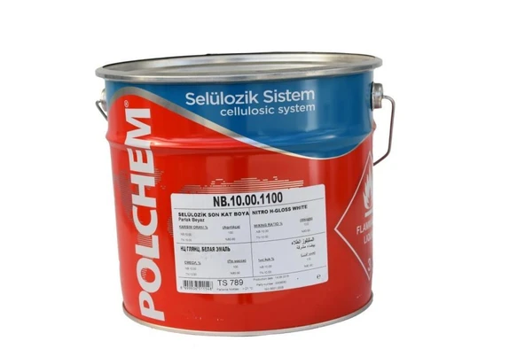 Polchem Selülozik Son Kat Boya   MatBeyaz 2.5lt ürün görseli