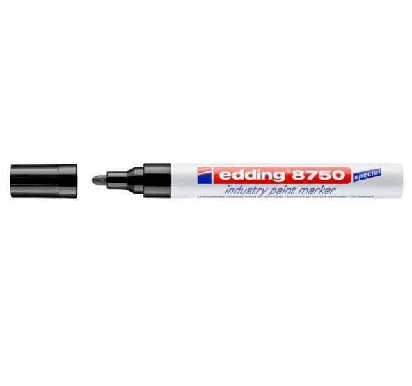 Edding E-8750 Tam Örtücü Endüstri Kalemi  Beyaz