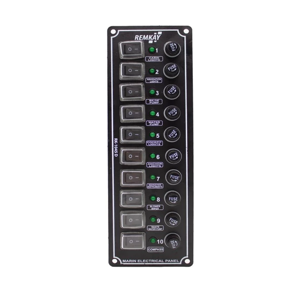 Remkay 12V İzoleli Dikey Switch Panel  8li - Resim 6
