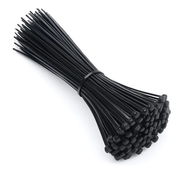 Pemsan Kablo Bağı 3,6x370mm 100lü Paket    Siyah ürün görseli 1