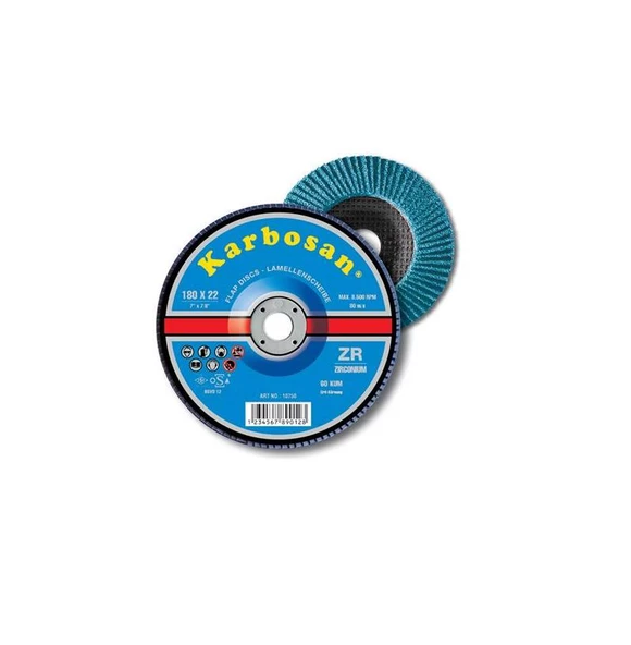 Karbosan Zirkonyum Flap Disk Zımpara 115mm  60