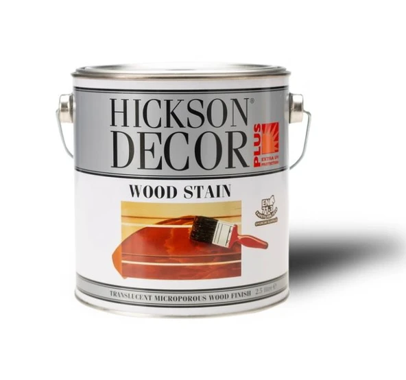 Hickson Decor Ultra Wood Stain - Renkli Ahşap Vernik  Ebon 2,5lt - Resim 2