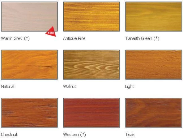 Hickson Decor Ultra Wood Stain - Renkli Ahşap Vernik  5lt Chestnut - 3