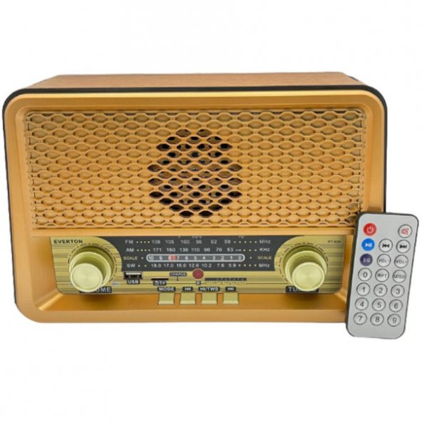 Everton RT-826BT USB/SD/FM/Bluetooth Destekli Kumandalı Nostaljik Radyo