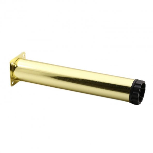 Mobilya Kanepe Sehpa TV Ünitesi Koltuk Ayağı Ayarlanabilir 25 cm Gold Altın Metal Baza Ayak - 5