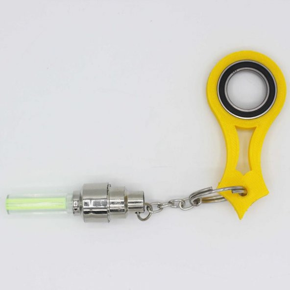 Karambit Dönebilen Led Işıklı Anahtarlık Keyrambit Rulmanlı Model 04 Plastik - Resim 3