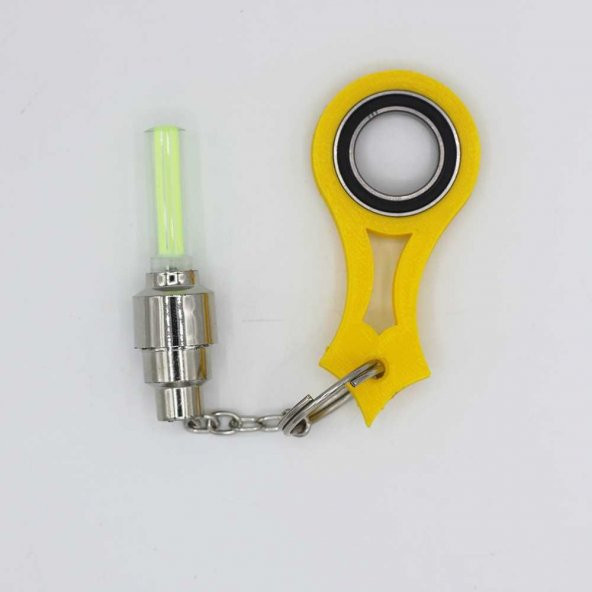 Karambit Dönebilen Led Işıklı Anahtarlık Keyrambit Rulmanlı Model 04 Plastik - Resim 4