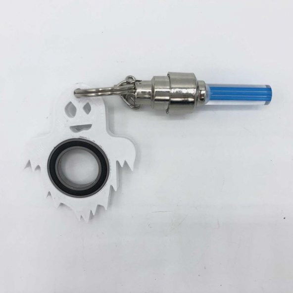 Hayalet Şekilli Led Işıklı Keyrambit Dönebilen Anahtarlık Keyrambit Rulmanlı Plastik Işık - 1