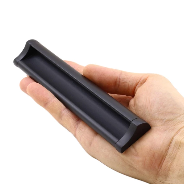 Plus Mobilya Mutfak Dolap Dolabı Kapak Çekmece Kulpu Kulbu (160 MM-16.0 CM) Mat Siyah Metal Kulpları - 5
