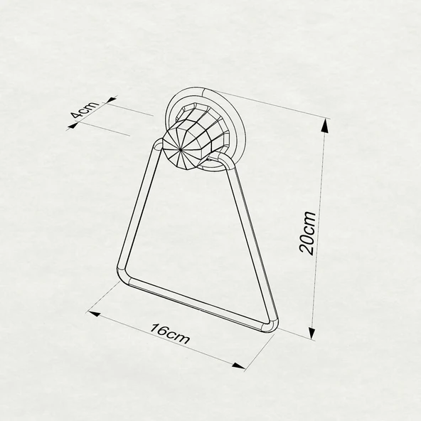 TEKNOTEL DELME VİDA MATKAP YOK! VAKUMLU ÜÇGEN HAVLULUK MAT SİYAH DM233 - 2