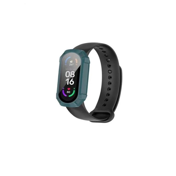 Xiaomi Mi Band 7 Uyumlu Ekran Ve Kasa Koruyucu Silikon Kılıf 360 Tam Koruma - 3