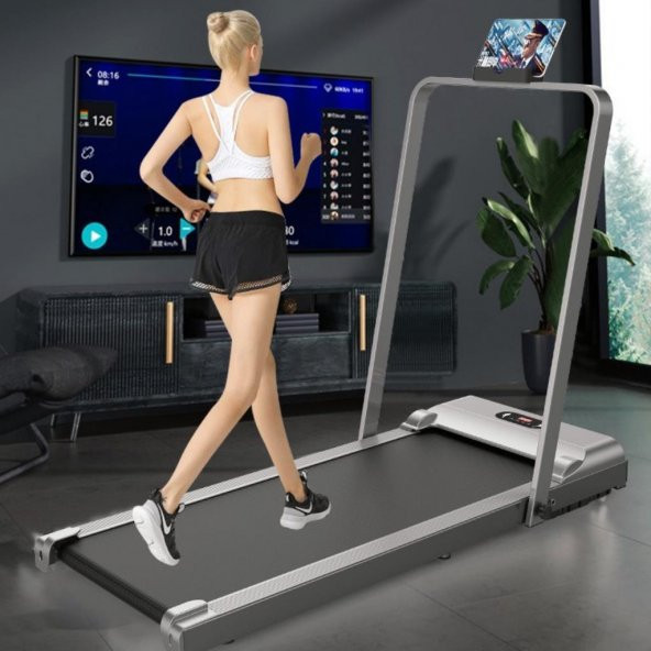 Yürüme Koşu Bandı 7 Katmanlı 100kg Taşıma Uzaktan Kumandalı Portatif Katlanabilir Koşu Cihazı Aleti - 7