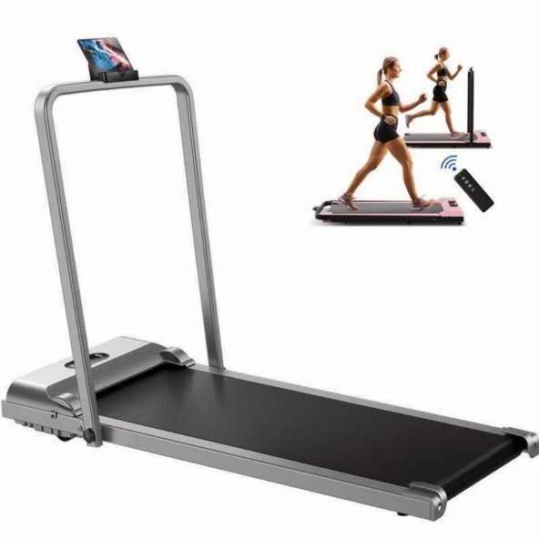 Yürüme Koşu Bandı 7 Katmanlı 100kg Taşıma Uzaktan Kumandalı Portatif Katlanabilir Koşu Cihazı Aleti - 9