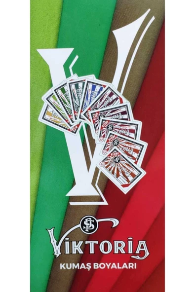 Viktoria Siyah Kumaş Boyası 3 Adet - 3