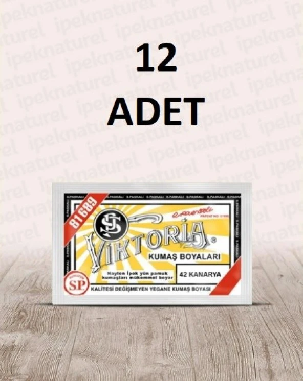 Viktoria Kumaş Boyası Kanarya 12 Adet ürün görseli 1