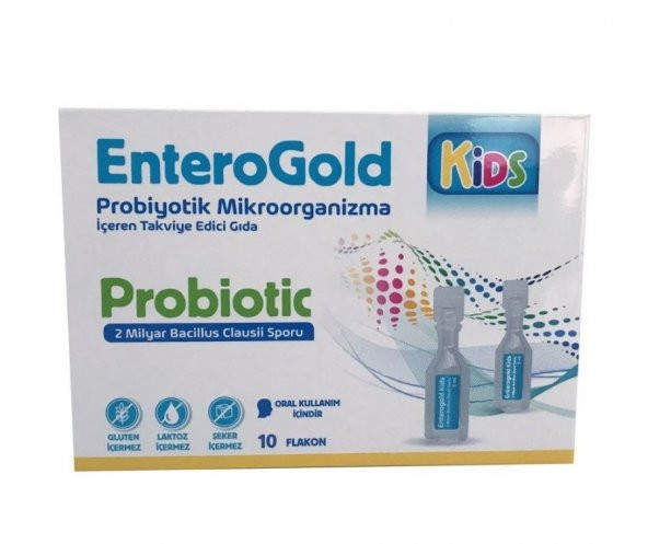 Enterogold Kids Probiotic 10 Flakon 8699956001227