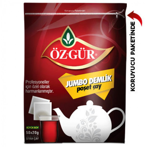 Öz-Gür Jumbo Demlik Poşet 20 Gr 50'li