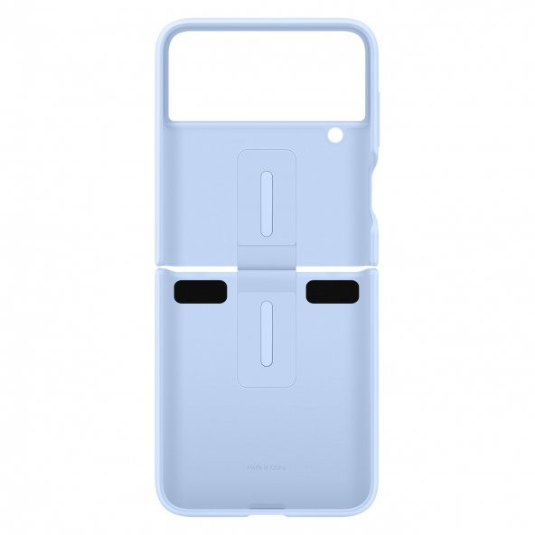 Samsung Z Flip 4 Yüzüklü Silikon Kılıf - Mavi EF-PF721TLEGWW - 4