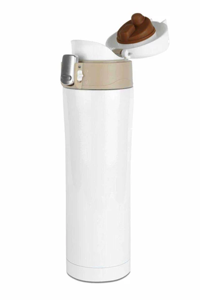 Beyaz Çelik Termos Matara 500 Ml - 2