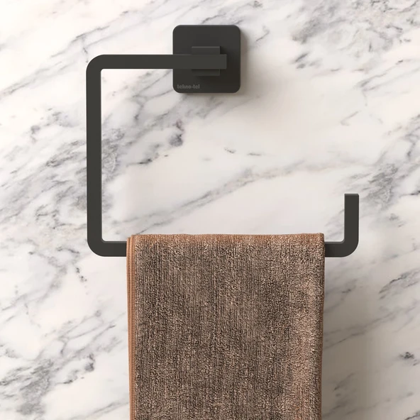 TEKNOTEL ÖMÜR BOYU PASLANMAZ HAVLULUK MAT SİYAH MG335 - 2