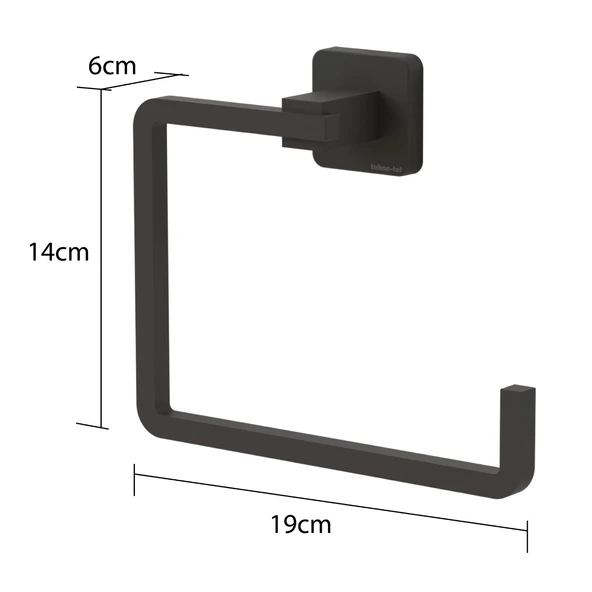 TEKNOTEL ÖMÜR BOYU PASLANMAZ HAVLULUK MAT SİYAH MG335 - 6