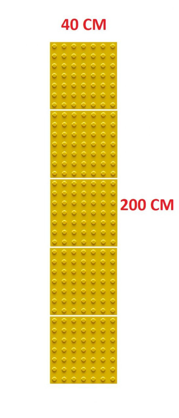 5 Adet Hissedilebilir Yürüme Yüzeyi (Uyarıcı Tip) Zemin İşaretleme Nokta 400*400 mm