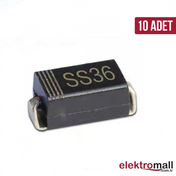 SS36 Schottky Diyot 3A 60V DO-214AB - 10 Adet